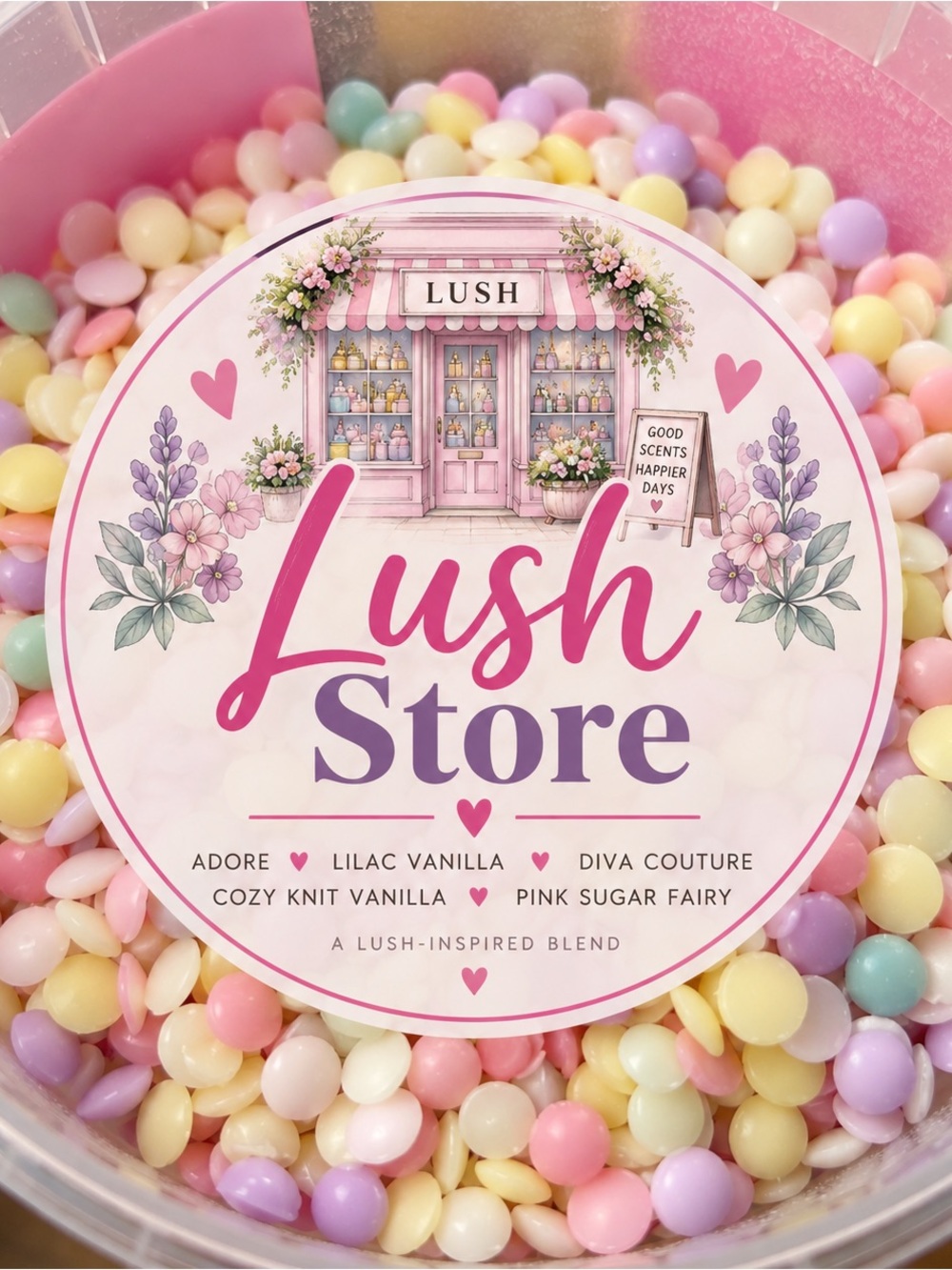 Pink Zebra wax melts lush inspired